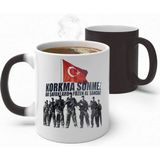 Alya Gift Shop Kişiye Özel Istiklal Marşı Sihirli Kupa Bardak - Beyaz - 300 ml