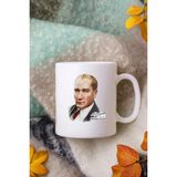 Alya Gift Shop Kişiye Özel Kemal Atatürk Kupa Bardak - Beyaz - 300 ml