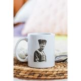 Alya Gift Shop Kişiye Özel Mustafa Kemal Atatürk Kupa Bardak - Beyaz - 300 ml