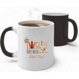 Alya Gift Shop Kişiye Özel Tarih Öğretmeni Sihirli Kupa Bardak - Beyaz - 300 ml