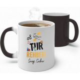 Alya Gift Shop Kişiye Özel Tur Rehberi Sihirli Kupa Bardak - Beyaz - 300 ml