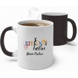 Alya Gift Shop Kişiye Özel Veteriner Hekim Sihirli Kupa Bardak - Beyaz - 300 ml