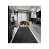 Alya Home Kaymaz Taban Elit Bukle Yıkanabilir Kesme Halı Yolluk Mutfak Halısı Aden Antrasit