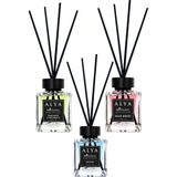 Alya Nature's Scents Bambu Çubuklu Oda Kokusu Bergamot & Patchouli - Mixed Berries -Ocean 100 ml x 3 Adet