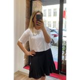 Alya NS Butik Piliseli Içi Şortlu Mini Etek - Siyah - 36