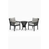 Alya Raddan 1+1 Bistro Set Minderli 2 Kişilik Bahçe Oturma Grubu