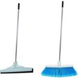 Alya Temizlik Saplı 55 cm Oto Fırça/Süpürge 2'li Set ile Araç İçi ve Dış Temizlik İçin Profesyonel Sonuç Çekpas / Çekçek / Çeksil / Yersil