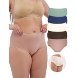 ALYA UNDERWEAR Kadın Büyük Beden Külot Battal Full Brief 5XL, 6XL, 7XL 5 Farklı Renk 1 Pakette, Alya Underwear, Xxxxxx-large