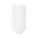 ALYA UNDERWEAR Kadın İç Çamaşırı, Büyük Beden Yüksek Bel Kadın Külotlar, Nefes Alabilir, Organik, Extra Battal, Pamuklu Kadın Çamaşırı, 5'li Paket (8XL, 9XL, 10XL) (Beyaz, 10XL)