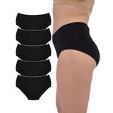 ALYA UNDERWEAR Kadın İç Çamaşırı, Büyük Beden Yüksek Bel Kadın Külotlar, Nefes Alabilir, Organik, Extra Battal, Pamuklu Kadın Çamaşırı, 5'li Paket (8XL, 9XL, 10XL) (Siyah, 8XL)