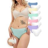 Alya Underwear Kadın Pamuklu Bato / Hipster Slip Külot - 10'lu Paket (MULTICOLOR-X18) - 2XL - Beyaz - Multi