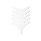 ALYA UNDERWEAR Kadın Tanga Külot, 5'li Paket - 2 Siyah - 1 Beyaz - 2 Ten (Beyaz (P05), 3XL)