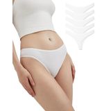 ALYA UNDERWEAR Kadın Tanga Külot, 5'li Paket - 2 Siyah - 1 Beyaz - 2 Ten (Beyaz (P05), 4XL)