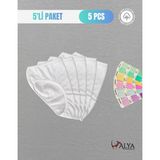 Alya Underwear Kız Çocuk - Garson %100 Pamuklu Slip Külot - Kalp Desenli Jakar Işlemeli - Beyaz - 8 - 9 Yaş