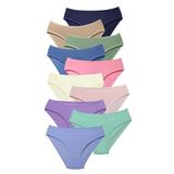 ALYA UNDERWEAR Kız Çocuk Külot, Pamuklu, Rahat Kız Çocuk Slipleri 10'lu Paket (X16, 10-11 Yaş)