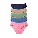 ALYA UNDERWEAR Kız Çocuk Külot, Pamuklu, Rahat Kız Çocuk Slipleri 5'li Paket (P14, 4-5 Yaş)