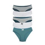 ALYA UNDERWEAR Kız Çocuk Külot, Pamuklu, Rahat Kız Çocuk Slipleri 5'li Paket (P22, 4-5 Yaş)
