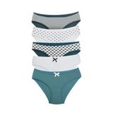 ALYA UNDERWEAR Kız Çocuk Külot, Pamuklu, Rahat Kız Çocuk Slipleri 5'li Paket (P22, 6-7 Yaş)