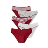 ALYA UNDERWEAR Kız Çocuk Külot, Pamuklu, Rahat Kız Çocuk Slipleri 5'li Paket (P27, 10-11 Yaş)