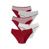 ALYA UNDERWEAR Kız Çocuk Külot, Pamuklu, Rahat Kız Çocuk Slipleri 5'li Paket (P27, 3-4 Yaş)