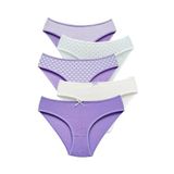 ALYA UNDERWEAR Kız Çocuk Külot, Pamuklu, Rahat Kız Çocuk Slipleri 5'li Paket (P28, 12-13 Yaş)