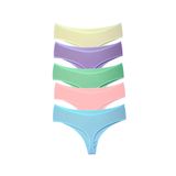 ALYA UNDERWEAR Yüksek Bel Toparlayıcı Pamuklu Tanga Külot (P15, S)