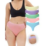 ALYA UNDERWEAR Yüksek Bel Toparlayıcı Pamuklu Tanga Külot (P15, XL)