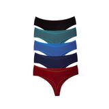 ALYA UNDERWEAR Yüksek Bel Toparlayıcı Pamuklu Tanga Külot (P24, S)