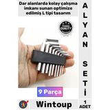 #Alyananahtar Profesyonel Dayanıklı Çelik Allen El Aletleri Takımı Şık Alyan Anahtar Seti 9 Parça