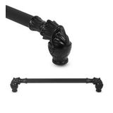 Alyans Çekmece Dolap Dolabı Kulpu Kulbu (192 Mm-192.2 Cm) Siyah Rustik Metal Kulpları Mobilya Mutfak