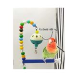 AlyaPetWorld Muhabbet Kuşu Sultan Papağanı Forpus Muhabbet Kuşu Tünekli Zilli Stres Oyuncağı