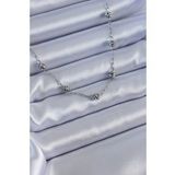 AlyaStore 316L Çelik Gümüş Renk Arpa Baget Model Kadın Kolye