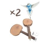 Alyones 2x Doğal Ağaç Dalı Kuş Tüneği - Papağan, Sincap, Hamster İçin Çiğneme Oyuncağı