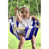 alyones Ahşap Bebek Salıncağı (Mavi)