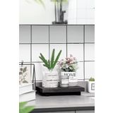 Alyones Ahşap Yükseltici Tepsi Sabun, Mutfak Lavabo Için Stand Sabun Tepsisi - Siyah
