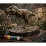Alyora 3D Baskı T-Rex Dinozor Boyama Seti – Kendin Boya Dıy Hobi Figürü, 6 Renk Boya + Fırça Dahil, Dekoratif Pla Model - Beyaz