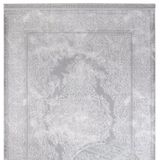 Alyssum Gri Oryantal Modern Geometrik Etnik Desenli Boho Makinada Yıkanabilir Hafif Hav Toz Vermez Leke Tutmaz Kaymaz Taban Dijital Makine Baskı Halı Oturma Odası Salon Yolluk Koridor Mutfak Halısı