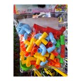ALYTOYS 72 parça boru puzzle geçmeli takmalı el ve göz beceri dikkat artırıcı renkli sök tak ürün