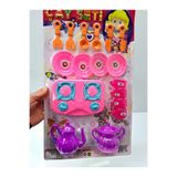 ALYTOYS Evcilik Oyuncakları 19 Parça Mutfak Çay Seti Fırın Çay Bardak Çaydanlık Kaşık Çatal Şekerlik 54X31CM