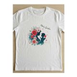 Alza Design "Mom's Garden" Anne Ve Çocuk Figürlü Çiçek Baskılı Beyaz Tişört