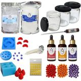 Alze Kimya Hobi Kendi Reçel Mumlarını Yap – Mum Başlangıç Seti | 3’lü Set | Çilek | Mandalina | Yaban Mersini - Beyaz- Sarı - Kırmızı - 1