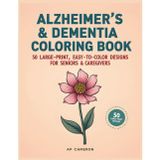 Alzheimer’s & Dementia Coloring Book: 50 Large-Print, Easy-to-Color Designs for Seniors & Caregivers