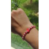 Amabel Jewelerys Milli Takıma Özel Türk Bayraklı Kumboncuk Bileklik