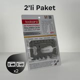 Amaçlı Cep Kartı Toolcard 28 Fonksiyonlu Paslanmaz Çelik - Cıvata Anahtarı, Tornavida, Bisiklet Jant Anahtarı, Tornavida, Çakı, Kapak Açar, Kablo Sıyırıcı, Kamp Survival Kit (2'li Paket)