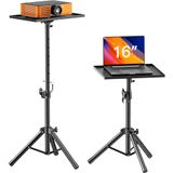 AMADA HOMEFURNISHING Projektör Standı, 22 ila 36 inç arasında ayarlanabilir yüksekliğe sahip dizüstü bilgisayar standı, DJ Rafları olarak Projektör Montajı/Projektör Tripod Standı/Ofis, Ev, Sahne veya
