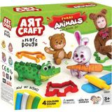 Amalfi 03697 Art Craft Eğlenceli Hayvanlar Hamur Set 200 gr Kız Erkek Çocuk Oyuncak Eğitici Oyuncaklar