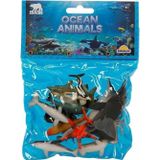 Amalfi 0704 Okyanus Hayvanları Poşetli Hayvan Oyun Seti Kız Erkek Çocuk Oyuncak Eğitici Oyuncaklar