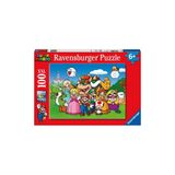 AMALFİ 129928 Super Mario Fun 100 parça XXL Ravensburger Puzzle Kız Erkek Çocuk Oyuncak Eğitici Oyuncaklar