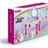 Amalfi 2568 OYUNCAK UNICORN MAKYAJ MASASI VE TABURE SETİ Kız Erkek Çocuk Oyuncak Eğitici Oyuncaklar
