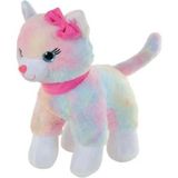 Amalfi 62555 30CM Pembe Tokalı Kedi Kız Erkek Çocuk Oyuncak Eğitici Oyuncaklar - Çok Renkli